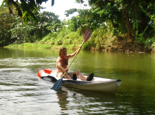 canoeing in the Cedro river ...
